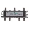 AXING AX BVE 6-01 6-Way TV/SAT Splitter, 75 Ohm, F-Connector, Die-cast Zinc, Black