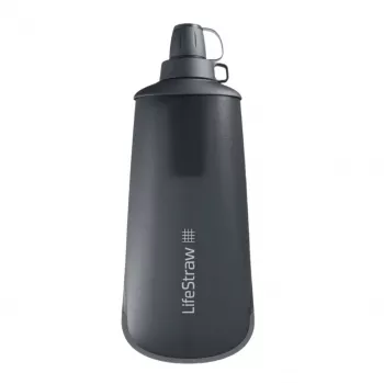 LifeStraw Peak Squeeze filtrējošā pudele, 1 L, tumši pelēka