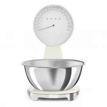 SMEG Analog and Digital Kitchen Scale Cream KSF01CRWW