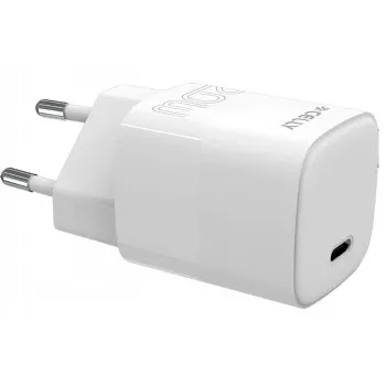 CELLY TC1USBC20WEVOWH USB-C sienas lādētājs 20W balts