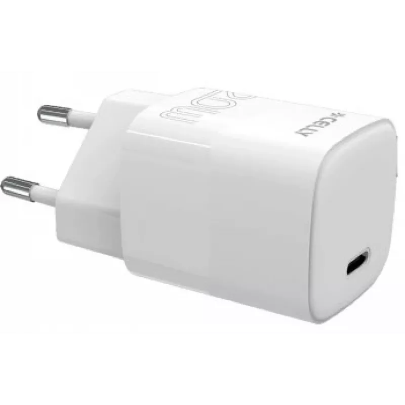 CELLY TC1USBC20WEVOWH USB-C sienas lādētājs 20W balts