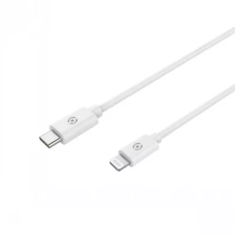 CELLY Lightning to USB-C Cable 60W - 1.2m White MFi Certified