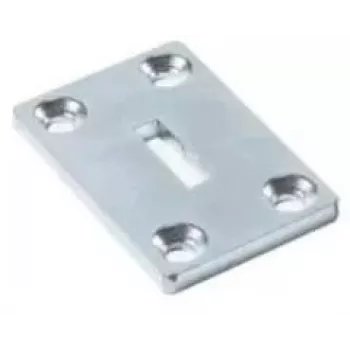 BFT ATHOS Welding Base for Sliding Gate Operators (N999724) - Raw Steel Mounting Plate