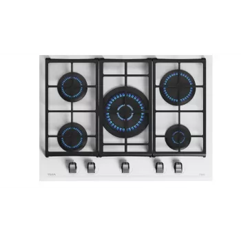 TEKA GZC 75330 XBC WH gāzes plīts virsma, 5 degļi, balta, 75 cm
