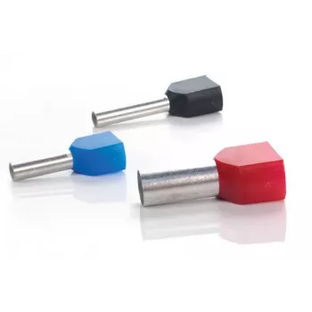 TRYTYT Izolētais Divkāršais Uzgaļa Gals 2x6mm² Dzeltens (100 gab.) DUID-2X6,0-14ZO