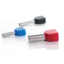 TRYTYT Izolētais Divkāršais Uzgaļa Gals 2x6mm² Dzeltens (100 gab.) DUID-2X6,0-14ZO