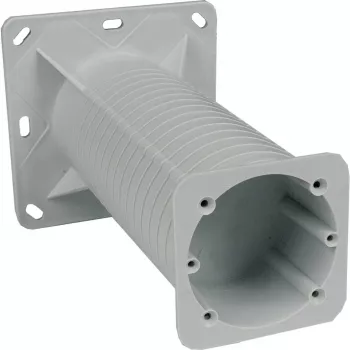 KOPOS KEZ_KB Elektroinstalācijas kārba siltinātām fasādēm, 120x120mm, Pelēka/Orandža