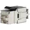 SOLARIX Cat.6 STP FTP RJ45 Keystone Module Toolless Silver