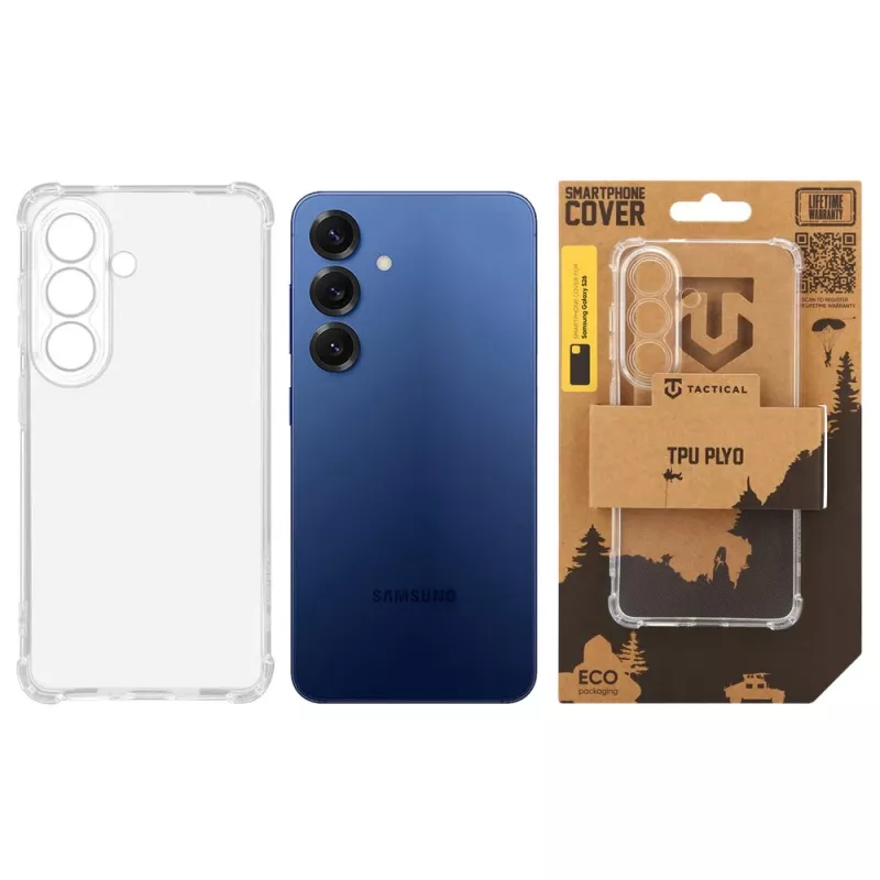 Tactical aizmugures vāciņš TPU Plyo Galaxy S26 caurspīdīgs