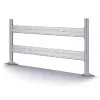NEOMOUNTS NEWSTAR Flat Screen Desk Toolbar for 6 Screens (70 x 130 cm) 10-24 Silver