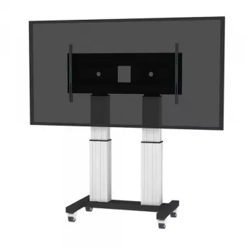 NEOMOUNTS NEWSTAR PLASMA-M2600SILVER Motorizēts mobilais grīdas statīvs 70-120 inch ekrāniem, VESA 300x200 līdz 1200x600, Sudrabs