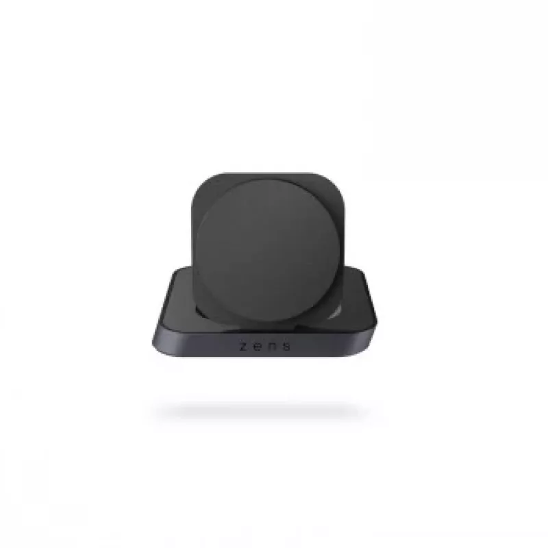 ZENS Magnetic Nightstand Charger - 20W Wireless Charging Stand for iPhone and AirPods (Black)