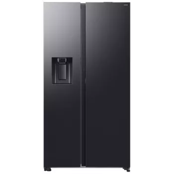 Samsung RS80F64KEFEO American Style Ledusskapis-Saldētājs, 615L, Total No Frost, Ūdens un Ledus Dozators, Refined Steel