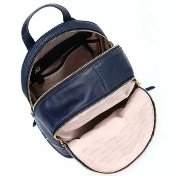 Michael Kors Rhea Backpack Navy Saffiano Leather Women's 27x26x14 cm