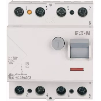 EATON NĪDZES SLĒDZIS 25A 4P 4M 30mA AC 6kA
