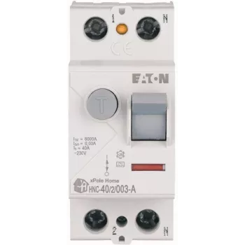 EATON HNC-40/2/003-A 40A 2P 30mA Type A RCCB 6kA diferenciālais automāts