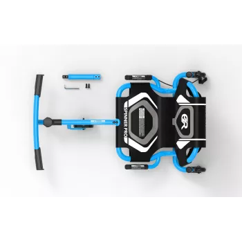 EzyRoller Spinner Pro X ar 360° griešanos, zils, 10+ gadi