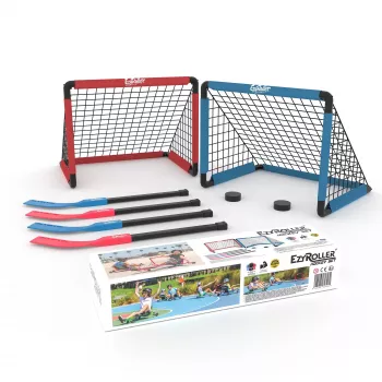 EzyRoller EZ-HOCKEY Hockey Set for 4 Players (Goals, Sticks, Pucks)