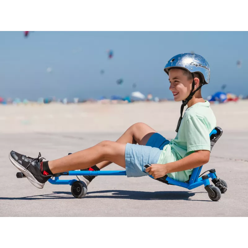 EzyRoller Spinner X Blue 360° Drift Ride-On Toy for Ages 4-12