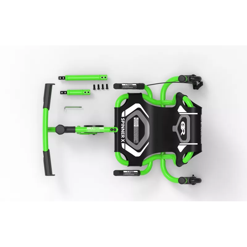 EzyRoller Spinner X Green 360° Drifting Ride-On for Kids 4-12 Years