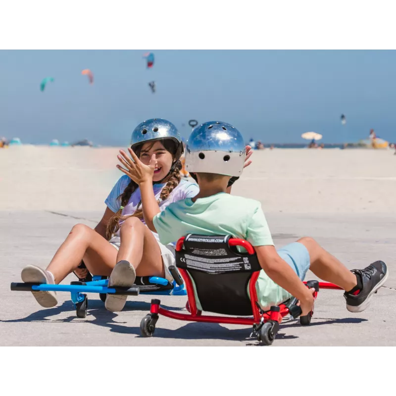 EzyRoller Spinner X Green 360° Drifting Ride-On for Kids 4-12 Years