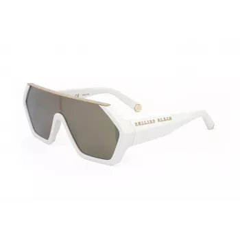 Philipp Plein sieviešu saulesbrilles SPP047-3GFG Oversized Geometric Acetate UV400