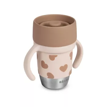 Beaba BigLove 360° Stainless Steel Training Cup 250 ml Rose