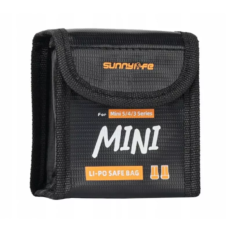 SUNNYLIFE Ugunsdroša bateriju drošības soma 2x DJI Mini 5/4/3 Pro / Mini 3 / Lito 1 / Lito X1 akumulatoriem