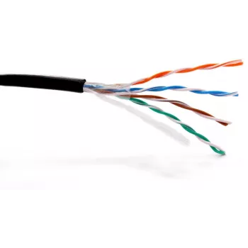 GETFORT PREMIUM Cat.5e U/UTP Outdoor UV-Resistant Solid Bulk Cable 500m Black