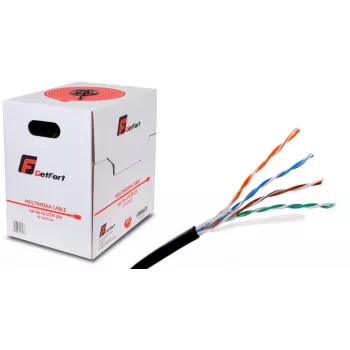 GETFORT Premium Cat.5e U/UTP UV Dry Core Outdoor Cable 305m Black