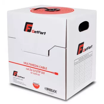 GETFORT Premium Cat.5e U/UTP UV Dry Core Outdoor Cable 305m Black