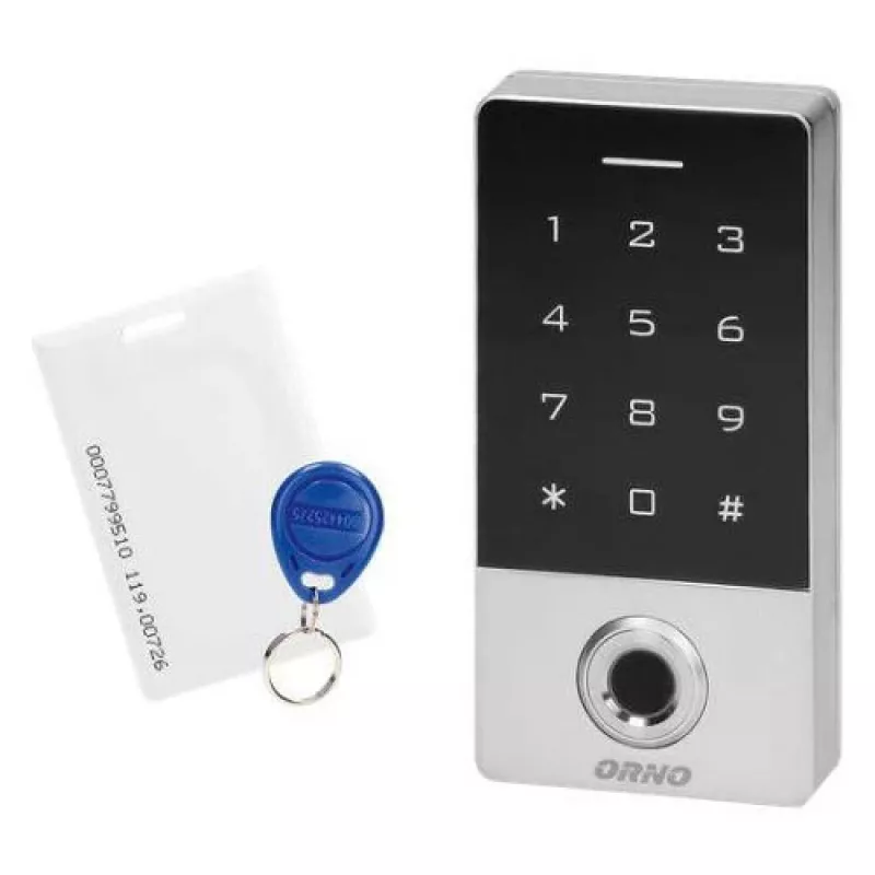 ORNO OR-ZS-822 kombinētā slēdzene ar pirkstu nospiedumu lasītāju un RFID lasītāju