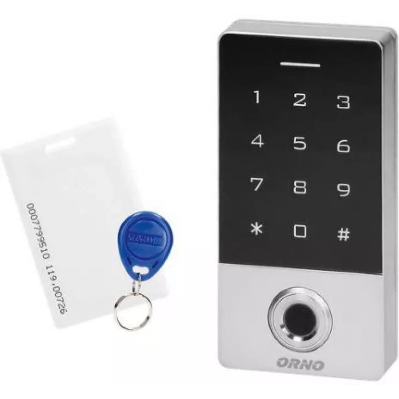 ORNO OR-ZS-822 kombinētā slēdzene ar pirkstu nospiedumu lasītāju un RFID lasītāju