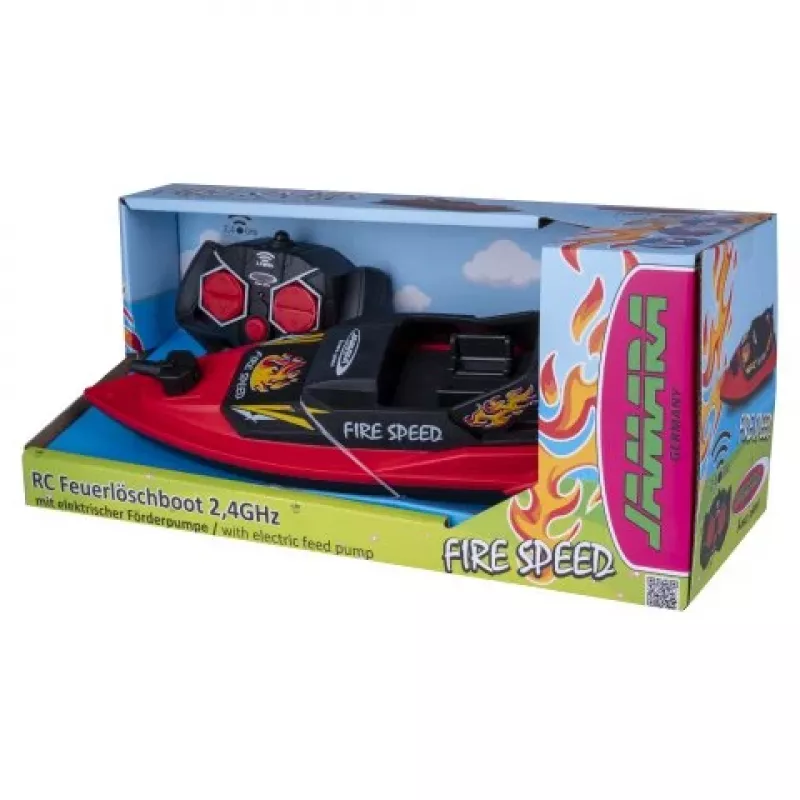 JAMARA Fire Speed RC Fireboat 2.4GHz with Water Spray Function