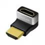 LogiLink AH0007A HDMI Adapter, 270° Angled, HDMI Type A Male to Female, 8K/60Hz, 48Gbps, HDMI 2.1, Black