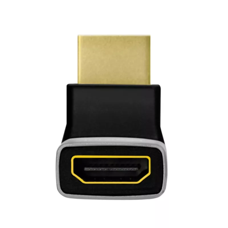 LogiLink AH0007A HDMI Adapter, 270° Angled, HDMI Type A Male to Female, 8K/60Hz, 48Gbps, HDMI 2.1, Black