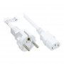 Good Connections Schuko kontaktspraudnis uz IEC C13 strāvas kabeli, balts, 1m