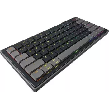 CHERRY K63W PRO COMPACT ULTRA-WIDEBAND mehāniskā spēļu tastatūra - CHERRY MX Low Profile 2.0 Red, US izkārtojums, melna