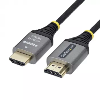 StarTech.com Premium High Speed HDMI kabelis ar Ethernet - 3 m - melns un sudraba - 4K 60Hz, 1440p 144Hz, 18 Gbps, HDMI 2.0, vīrietis-vīrietis