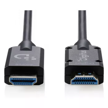 DIGITUS Armored HDMI 2.1 aktīvais optiskais kabelis, 8K UHD, 20 m, melns