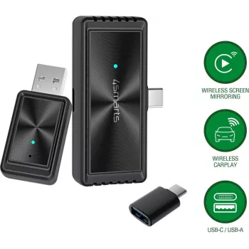 4smarts Wireless CarPlay Screen Mirroring Adapter Melns