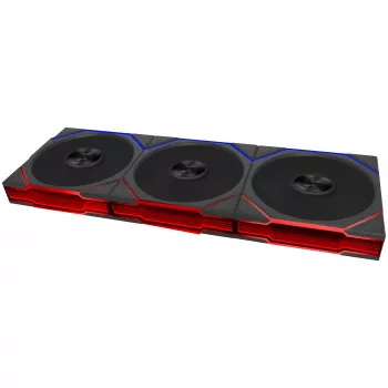 Lian Li UNI FAN TL FLEX Wireless ARGB 120mm ventilators 3 komplektā ar kontrolieri - Melns