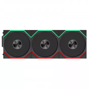 Lian Li UNI FAN TL FLEX Wireless ARGB 120mm ventilators 3 komplektā ar kontrolieri - Melns