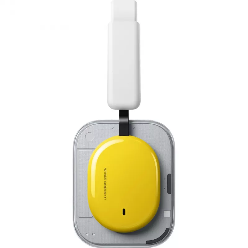 Nothing Headphone (a) Over-Ear austiņas dzeltenas - Bluetooth 5.3, LDAC, ANC, 42.5h akumulators