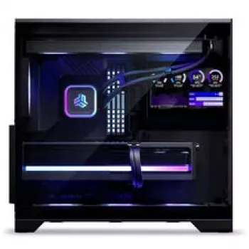 Phanteks XT V5 LCD Midi-Tower korpuss, ATX, 7 collu LCD, rūdīts stikls - melns