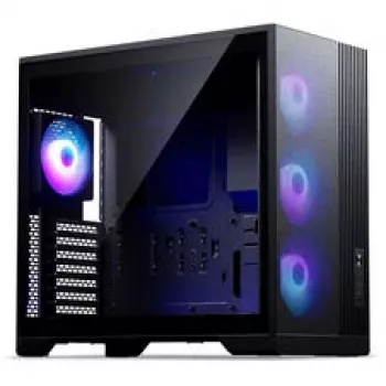 Phanteks XT M5 Midi-Tower korpuss, ATX, Mesh priekšpuse, rūdīts stikls, 3x D-RGB ventilatori, melns