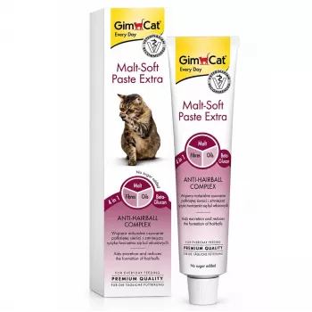 GimCat Malt-Soft Paste Extra - pret matu kamoliem kaķiem, 100g