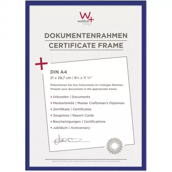 Walther New Lifestyle A4 foto rāmis 21x29,7 cm zils plastmasas KV130L