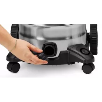 Einhell TC-VC 3055 SA slapjās un sausās tīrīšanas putekļsūcējs ar kontaktligzdu, 55L nerūsējošā tērauda tvertne, 1500W