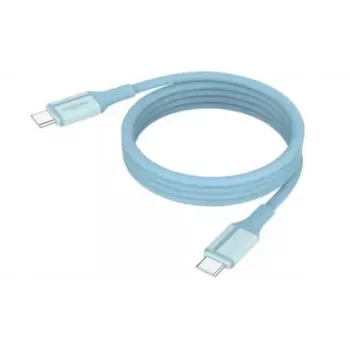 ANSMANN Magnetic USB-C Silicone kabelis 120cm Zils